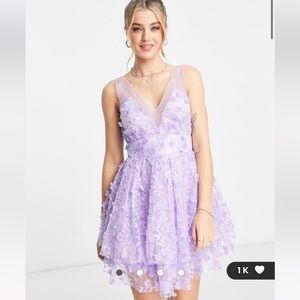 ASOS maya mini dress in lavender
